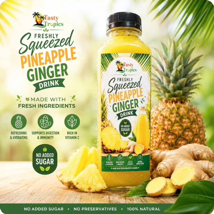 Home pineapple juice info cropped